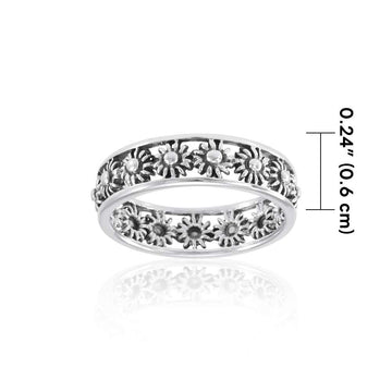 Silver Filigree Daisy Ring TR294 - Jewelry